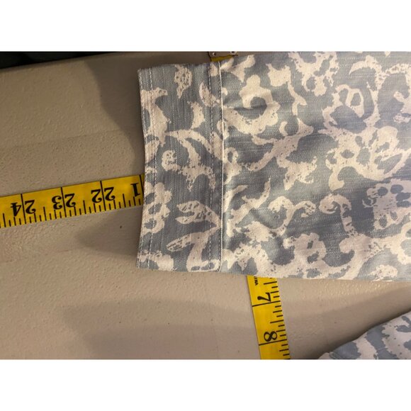 Ruby Rd. Light Blue White Jacket Button Closures & Decorative Collar Size 14 - Picture 10 of 10